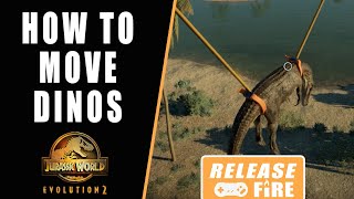 Jurassic World Evolution 2 Transport Dinosaurs - How to move dinosaurs to their enclosures