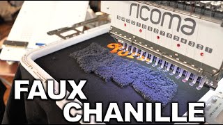Faux Chenille Appliqué Embroidery Design