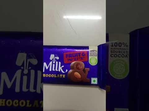 Dairy milk Fruit & Nut MRP 45 Rupees #shorts #viral #youtubeshorts #shortsvideo #subscribe