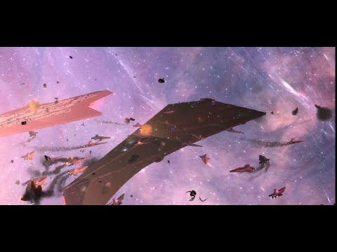The Byss Defense Fleet vs the Coruscant Defense Fleet in Empire at War Remake Mod