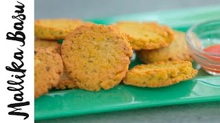 Baked Chana Dal Bari (lentil fritters)