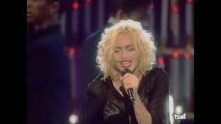 Madonna - Papa Don&#39;t Preach (Live Blond Ambition Tour Barcelona) HD