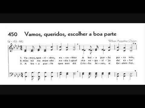 Hinário 5 CCB - Hino 450 - Vamos, queridos, escolher a boa parte - Strings - Teclado Yamaha PSR S670