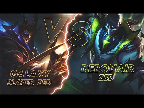 Debonair Zed VS Galaxy Slayer Zed ( SKIN COMPARISON )