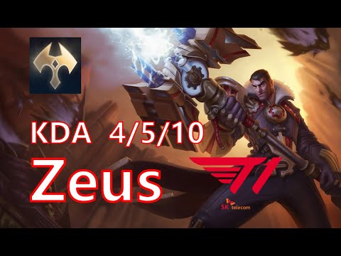 T1 Zeus Jayce vs Gragas TOP - Patch 14.4
