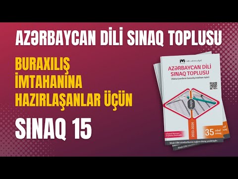 #Azərbaycan dili sınaq toplusu Sınaq 15 | #buraxılışimtahanı üçün | Ramal müəllim #dim #abituriyent