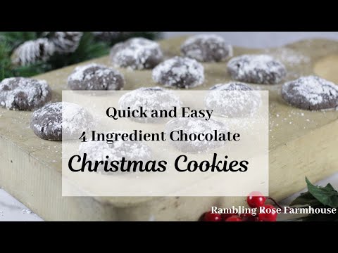 Easy 4 Ingredient Chocolate Cookies
