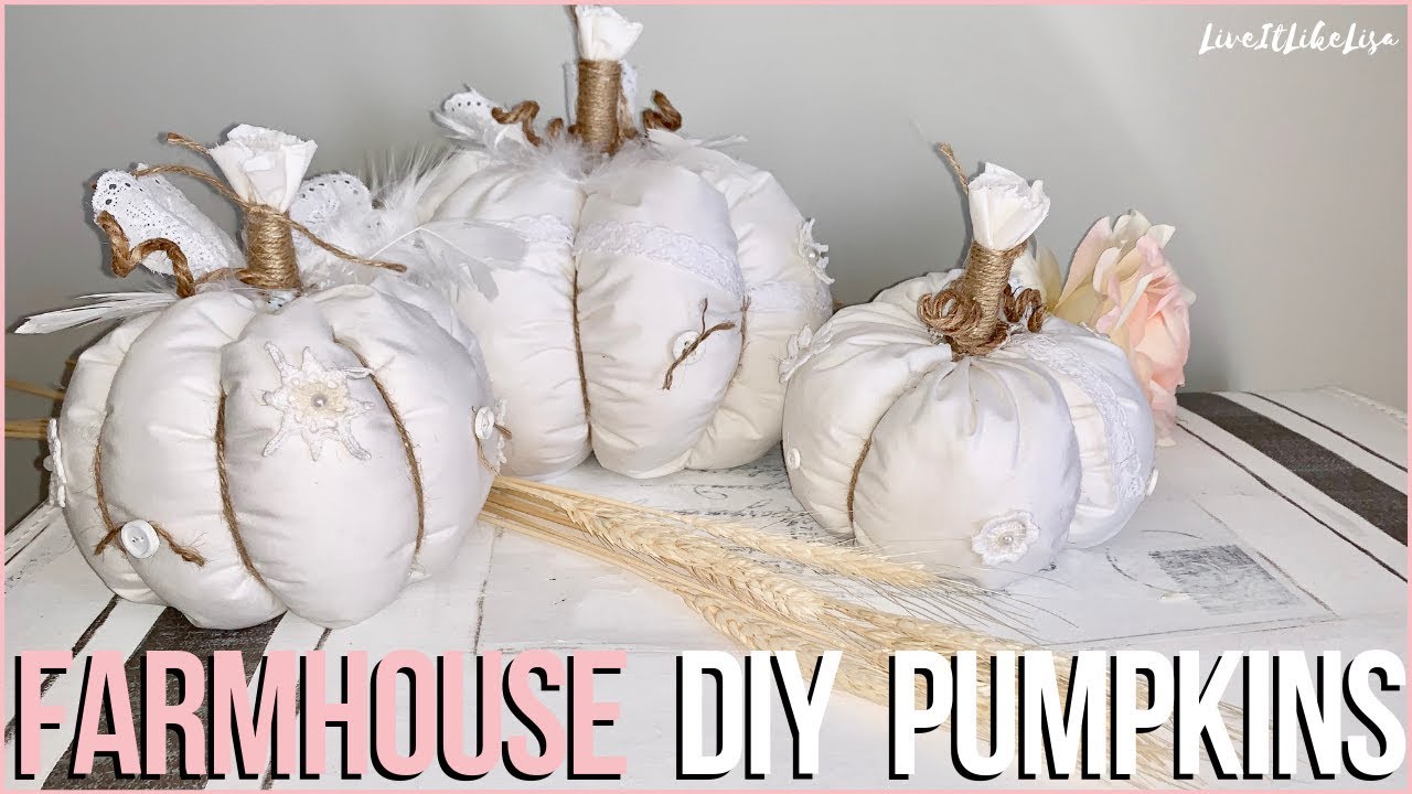 FARMHOUSE DIY FALL DECOR | Shabby Farmhouse Pumpkins