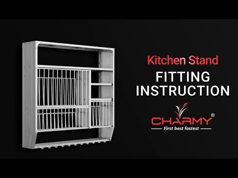 Charmy kitchen rack assembly