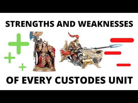 Adeptus Custodes - Strengths and Weaknesses of EVERY UNIT in the Codex!