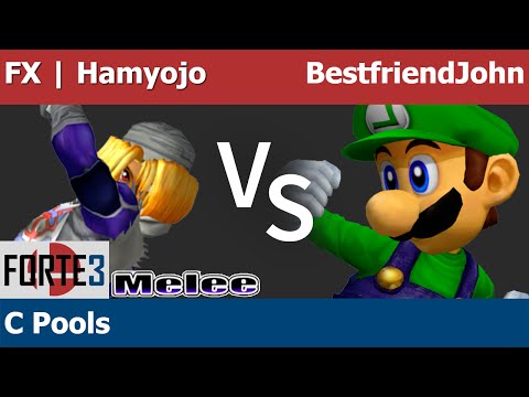 Forte 3 Melee - FX | Hamyojo (Sheik) vs NOG | BestfriendJohn (Luigi) - C Pools