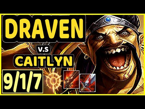 TYLER1 (DRAVEN) vs CAITLYN - 9/1/7 KDA BOTTOM ADC GAMEPLAY - NA Ranked MASTER