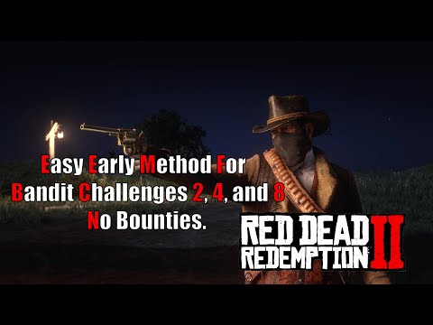 Red Dead Redemption 2 Bandit Challenge 2 4 and 8 Easy No Bounty Method.