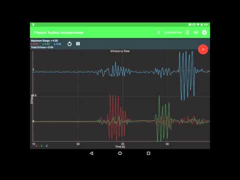 Physics Toolbox Accelerometer Video