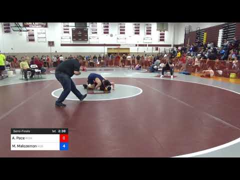 USAWNJ - Freestyle-Greco States/Cadet Men - FS 152 Semi-Finals - Amanda Pace (Redn) Vs. Michael Ma