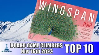 Top 10 Board Game Climbers for Week Ending in Nov 16th 2022