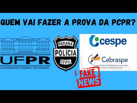 QUEM VAI FAZER A PROVA DA PCPR ??? UFPR OU CEBRASPE
