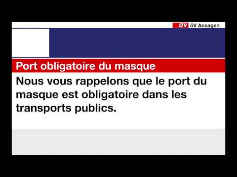 SBB Ansagen - Maskenpflicht im öV (Regionalverkehr 2021) (De, Fr, It, En)
