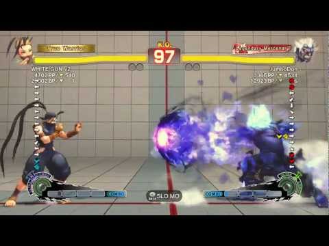WHITE GUN v2 (Ibuki) VS JumboDon (Oni) Super Street Fighter IV Arcade Edition 2012 720p HD