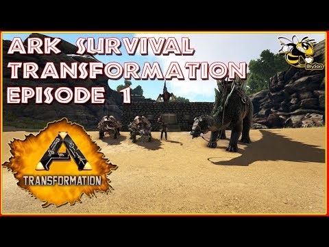Ark Survival Evolved Transformation EP 1 Starting base & Taming