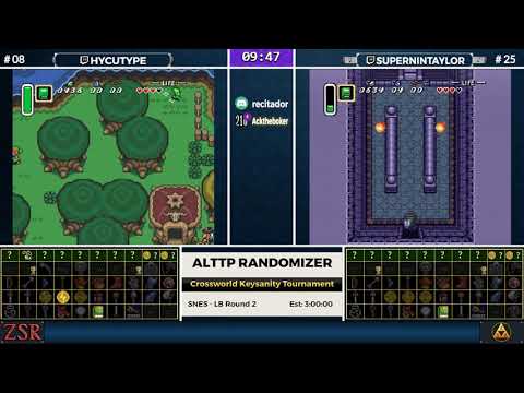 ALttPR Crossworld Keysanity Tournament: LB Round 2 - hycutype vs. SuperNinTaylor