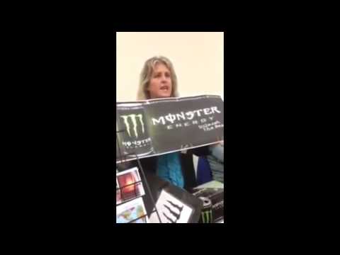 Woman Proves How Monster Energy Drinks Are The Work Of SATAN!!! FULL VIDEO