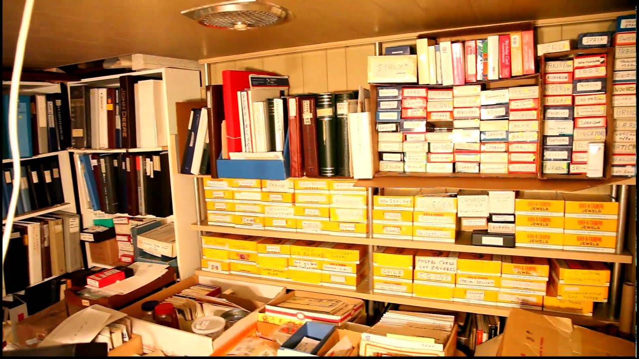 Massive Stamp Collection - First View of Basement