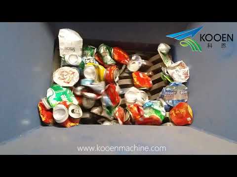 Aluminum cans shredder shredding machine