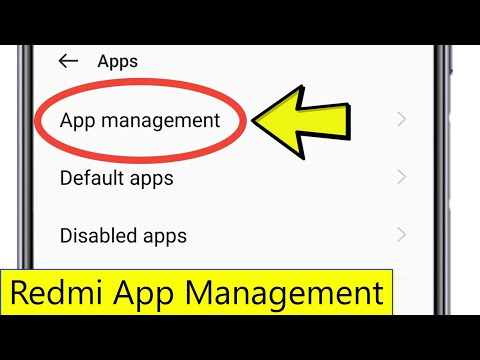 Redmi App Manager | App Management Setting Redmi | Manage Apps In Mi Phone