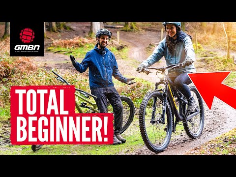 A Complete Beginner Tries Mountain Biking! Will She Survive?