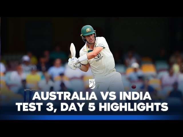 Australia v India – Third Test, Day 5 Highlights I 18/12/24 I Fox Cricket