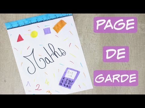 Page de Garde pour les MATHS - Décors ton cahier !