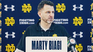 Marty Biagi | Spring Practice Press Conference (3.27.24) | Notre Dame Football