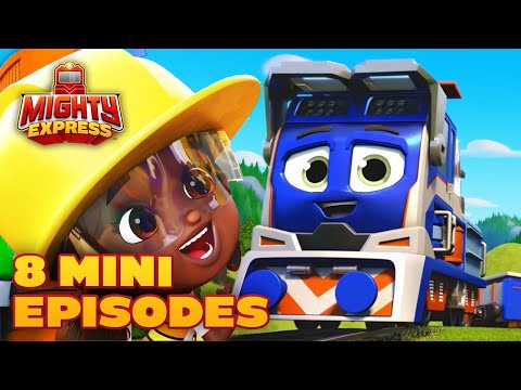 8 FULL MINI EPISODES! 🚂 Mighty Mini Full Episodes 🚂 - Mighty Express Official