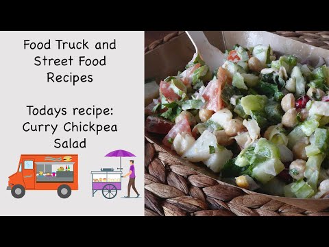 Curry Chickpea Salad Food Truck and Street food Recipes