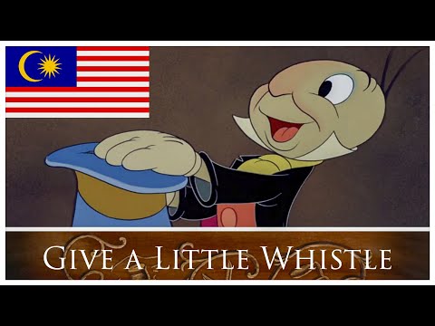 Pinocchio (1940) - Give a Little Whistle | Malay HQ (Bahasa Melayu)