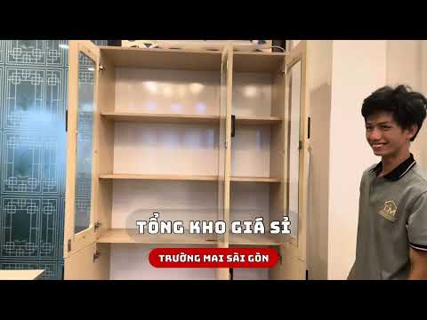 Tủ Tài Liệu Gỗ 3 Cánh Classic - THS6