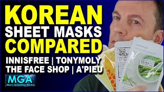 Korean Sheet Masks Review | Innisfree, Tony Moly, The Face S