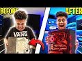DESTROYING MY LITTLE BROTHERS GAMING SETUP SURPRISING HIM WITH HIS DREAM PC RAGING EMOTIONAL
