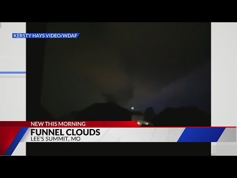 Funnel cloud seen in Kansas City