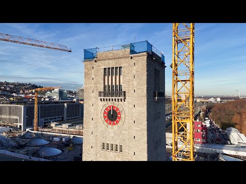 Neben Stuttgart 21: Die Turmuhr am Bonatzbau ist zurück!