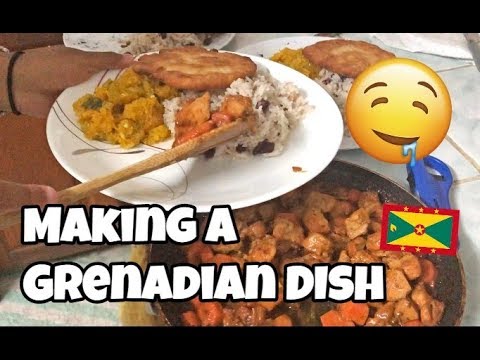 Cooking a GRENADIAN Dish - Brown Stew Chicken & More!