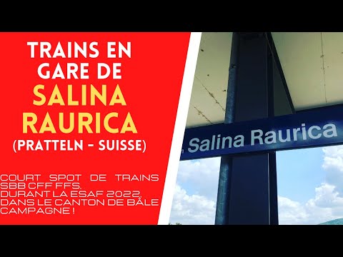 Trains et trafic SBB CFF FFS en gare de PRATTELN - SALINA RAURICA (Bâle - Suisse) - MINI SPOT TRAIN