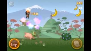 IOS Low Vision Spotlight - Baby Monkey Going Backwards on a Pig