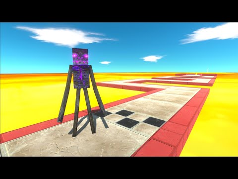 Monsters Run ZigZag Over Lava - Animal Revolt Battle Simulator