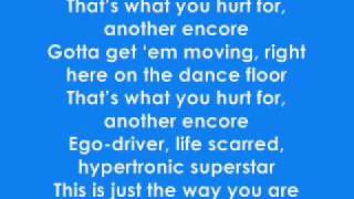 The New Cities - Hypertronic Superstar (Lyrics)