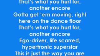 The New Cities - Hypertronic Superstar (Lyrics)
