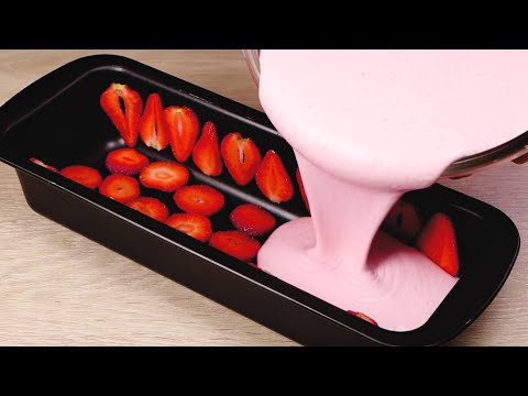 Everyone asks me for the recipe! Only 3 Ingredient Strawberry dessert. ❗️ Top 🔝 3 easy recipes!
