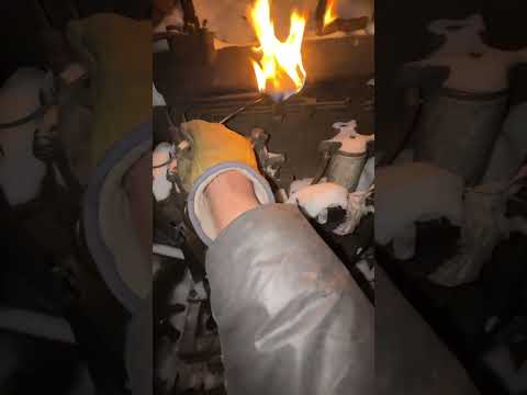 Extreme Cold Car Repair: Loosening Frozen Suspension With A Torch