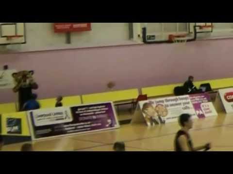 Tigers Vs Raiders mascot gets hit from other end of court